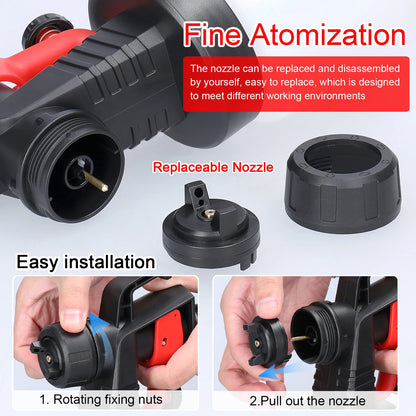 Transform Your DIY Projects with the 500W High Pressure Electric Paint Spraying Machine - 800ml Large Capacity & Detachable Design for Effortless Spraying