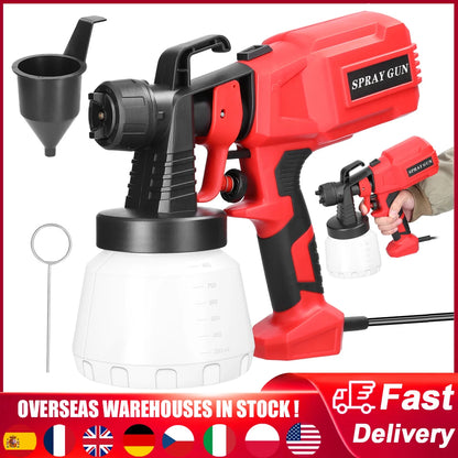 Transform Your DIY Projects with the 500W High Pressure Electric Paint Spraying Machine - 800ml Large Capacity & Detachable Design for Effortless Spraying